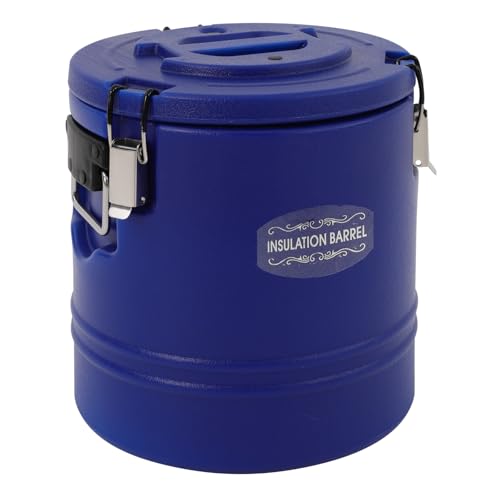 15.9QT Insulated Soup Container 4 Gallon Commercial Food Warmer for Hot&Cold Food, Hot Box for Catering, Food Cooler Soup Carrier for Restaurant, Canteen 6H Insulation Time (Blue)
