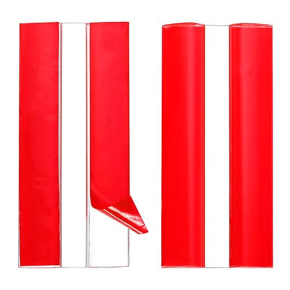 uxcell 2pcs Acrylic Flexible Hinges 75x35mm Invisible Living Hinge 360° - size: 75x35mm