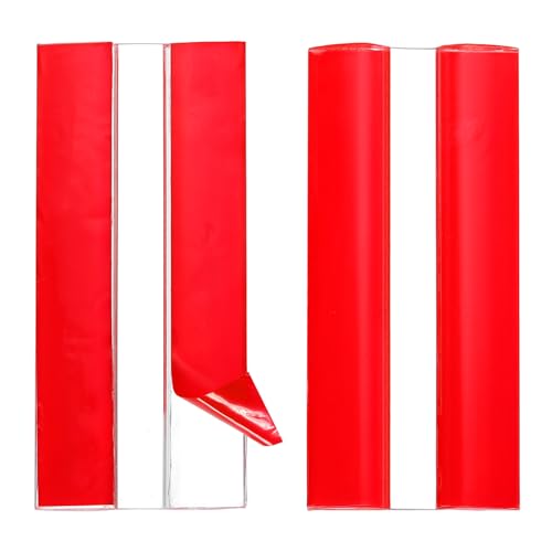 uxcell 2pcs Acrylic Flexible Hinges 75x35mm Invisible Living Hinge 360° - size: 75x35mm