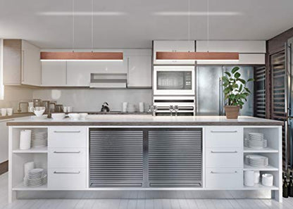 JONATHAN Y Draper 1-Light LED Linear Pendant 32", Anodized Bronze - color: Anodized Bronze, size: 32"
