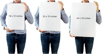 Thirteen Chefs Plastic Cutting Board - 18 x 12 x 0.5 Inch, Professional Grade HDPE, NSF Approved, Large Size and Dishwasher Safe - color: White, size: 18"L x 12"W