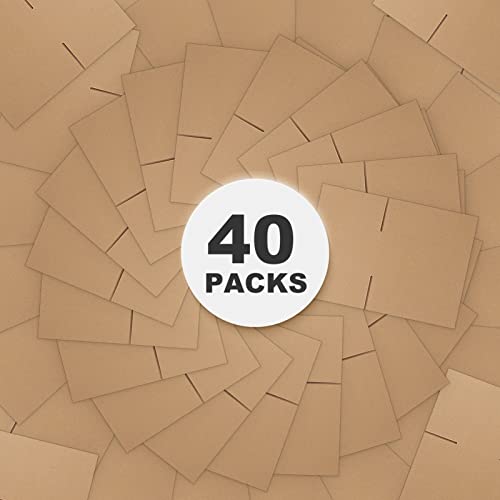 CRUGLA 40 Packs 6x4x4 Shipping Boxes Corrugated Cardboard Boxes Mailers Shipping Box for Packaging Small Business - size: 6x4x4 Inch