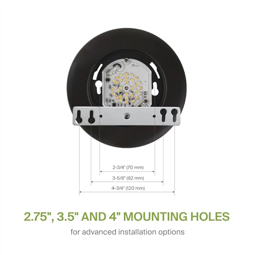 ASD 12 Pack Bronze LED Disk Lights 4 Inch, 5CCT Flush Mount Ceiling Light - color: Bronze, size: 12 Pack