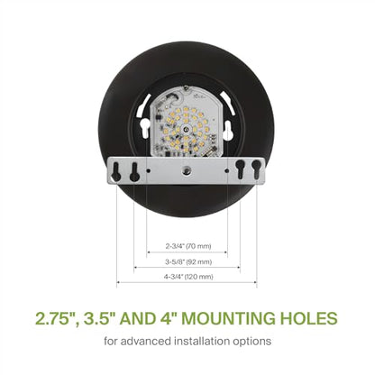 ASD 12 Pack Bronze LED Disk Lights 4 Inch, 5CCT Flush Mount Ceiling Light - color: Bronze, size: 12 Pack