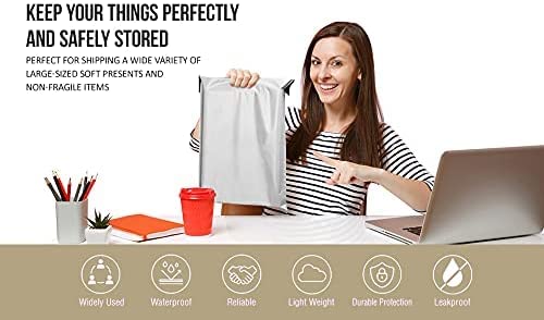 iMBAPrice White Poly Mailers 12x15.5 Inch 200 Pack I Size 5 Self-Seal, Waterproof Shipping Envelopes, Tear-Resistant, For Clothing & Small Business Packaging - color: White, size: 12" X 15.5"