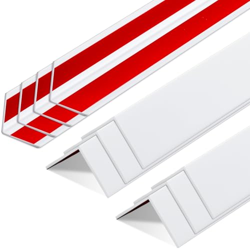 Sasylvia 10 Pcs 1-1/2 x 48 Inches Wall Corner Protector Guards Bulk, White - color: White, size: 1-1/2 x 48 Inches