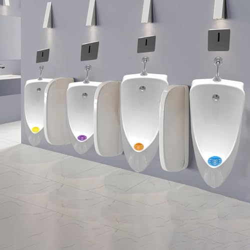 12 Pack Urinal Screen Deodorizer Scented Anti-Splash Urinal Cakes Urinal Mats Screens Deodorizer Fresh Pads for Toilet Bathroom Office School Restaurant (Purple, Lavender) - color: Purple