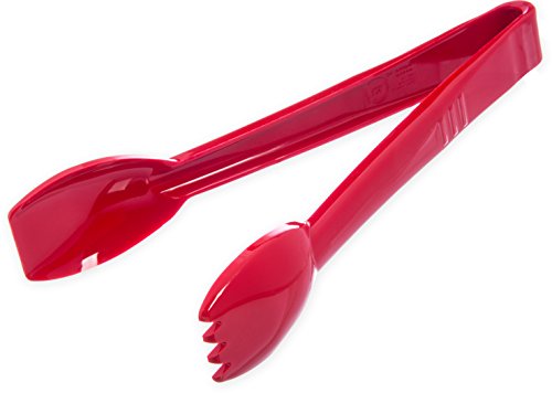 CFS Carly Salad Tong, 9" Salad Tong, Red, 1 Pack - color: Red, size: 9" Salad Tong, style: 1 Pack