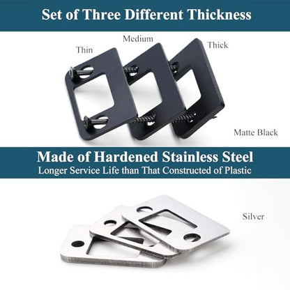 Door Strike Shim Plates, Standard Size Spacer, Stainless Steel - color: Silver