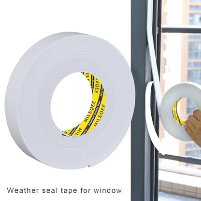 Single-Sided Adhesive Foam Tape EVA White,3.15inx 16.4FT - color: White, size: 3.15 Inch x 16.4 FT