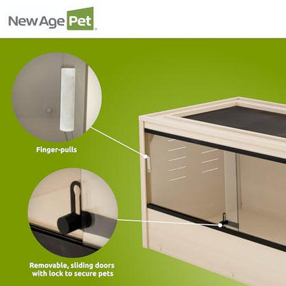 New Age Pet® ECOFLEX® 48" Mojave Reptile Enclosure, Large, Maple - color: Tan, size: Large