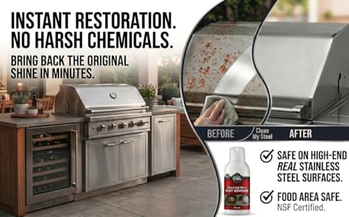 CLEAN MY STEEL Stainless Steel Rust Remover Cream, 4 Fl oz - size: 4 Fl Oz (Pack of 1)