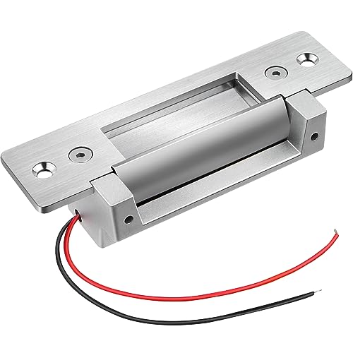 Heavy Duty Electric Door Strike Lock，ANSI Standard Fail-Secure/Fail-Safe Electric Strike Lock for Door Access Control System,Cylindrical or Mortise Installation (Input Voltage 12VDC)