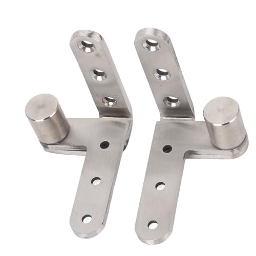 Eujgoov Door Pivot Hinges, Heavy Duty Stainless Steel 270 Degree Rotating Inset Hinge with Maximum Load 130lbs for Cabinets and Cafe Doors