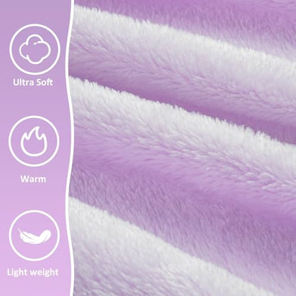 Travel Blanket Pillow,Airplane Blanket Compact with Bag Eye Mask, Ultra-Soft,Warm & Lightweight Included,Travel Essentials for Women & Men, Luggage Sleeve & Backpack Clip 65x40 in,Purple - color: Purple