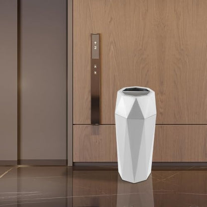 Commercial Trash Can 201 Stainless Steel 25L Indoor Large Capacity