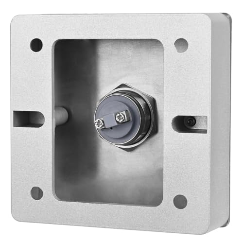 Push to Exit Button for Door Access Control Big Press Button Waterproof Stainless Steel Shell with Back Mounted Box NO/COM Output - color: 3.4''x3.4'' with Box