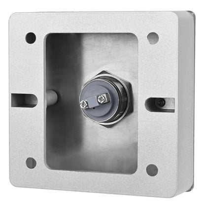 Push to Exit Button for Door Access Control Big Press Button Waterproof Stainless Steel Shell with Back Mounted Box NO/COM Output - color: 3.4''x3.4'' with Box