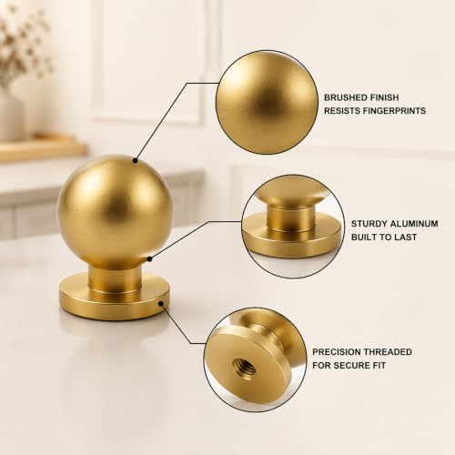 Kitchen Cabinet Hardware - Cabinet Door Knobs - Concealed Hinges - Bumpers