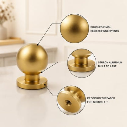 Kitchen Cabinet Hardware - Cabinet Door Knobs - Concealed Hinges - Bumpers