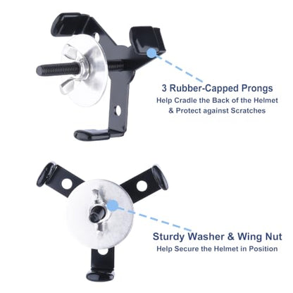 Metal Football Helmet Wall Mount Display Hanger Holder for Full Mini Helmet