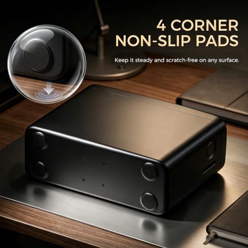 Multifold Paper Towel Dispenser Countertop, Non-Slip, Black - color: Black