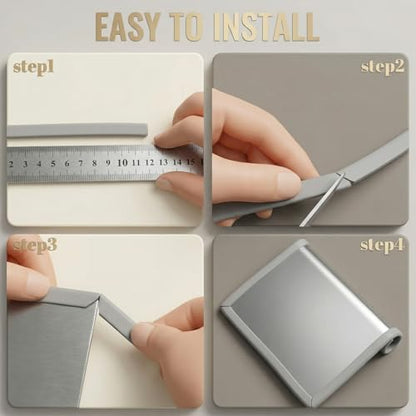 Tondiamo Rubber U Channel Edge Trim, Door Seal Strip - color: Gray, size: 35.1 Feet,1/16 Inch
