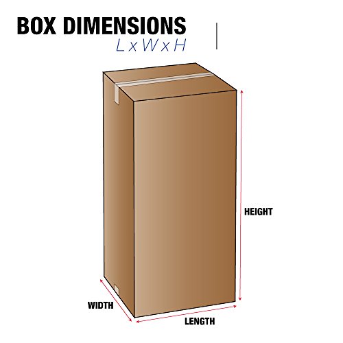 BOX USA Shipping Boxes Large 6"L x 6"W x 72"H 15-Pack, Cardboard Box for Shipping, Moving, Mailing, Packing, Packaging and Storage - size: 6"L x 6"W x 72"H