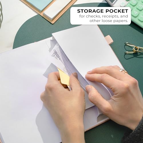 Clever Fox Check Register Book, Checkbook Ledger, 5.8x8.3 Rose Gold - color: Rose Gold, size: A5 (5.8'' x 8.3'')