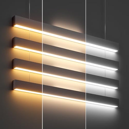 Amico 4Pack 4FT LED Linear Light, 33W/40W/50W, 0-10V Dimmable, ETL
