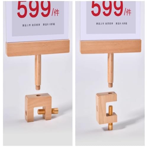 Acrylic Sign Holder with Clamp (Horizontal A5 210×148mm/8.27×5.83inches) - size: Horizontal A5 210×148mm/8.27×5.83inches