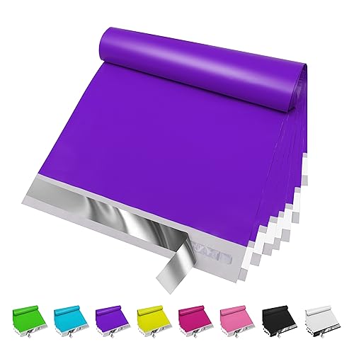 JinRuiKJ Poly Mailers 6x9 Inch, 100 Pcs Shipping Bags, Purple - color: Purple, size: 6*9inch 100pcs