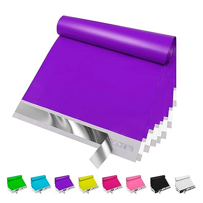 JinRuiKJ Poly Mailers 6x9 Inch, 100 Pcs Shipping Bags, Purple - color: Purple, size: 6*9inch 100pcs