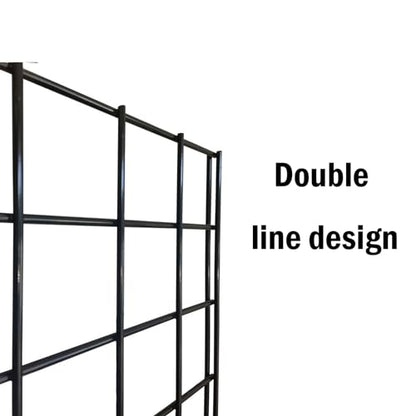 Commercial Grade Gridwall Panels – Heavy Duty Grid Panel for Any Retail Display, 2’ Width x 4’ Height, 3 Gridwall Panels Per Carton (Black Finish) - color: Black, size: 2'x4' (Pack of 3)