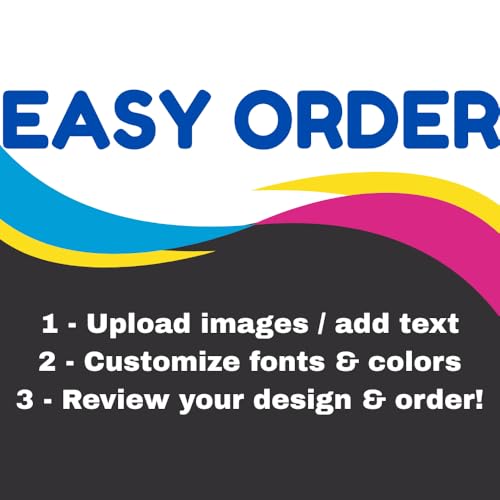 Custom Vinyl Banner - Vinyl Printed Personalized Banner Indoor & Outdoor Use for Display, Business, Events, Trade Shows, Grand Openings, Celebrations - ANY SIZE, ANY DESIGN - Next Day Turnaround | Print with Provision (Portrait) - size: Portrait