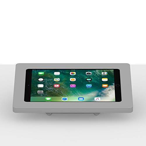 VidaMount Light Grey Enclosure and Fixed Tilted 15° Desk/Surface Mount [Bundle] Compatible with iPad Pro 10.5" & Air 3rd Gen - color: Light Grey, size: iPad Pro 10.5" & Air (3rd Gen)