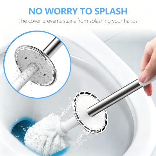 SetSail Toilet Brush, Holder Toilet Brushes for Bathroom,White,2 Packs - color: White, size: 2 packs