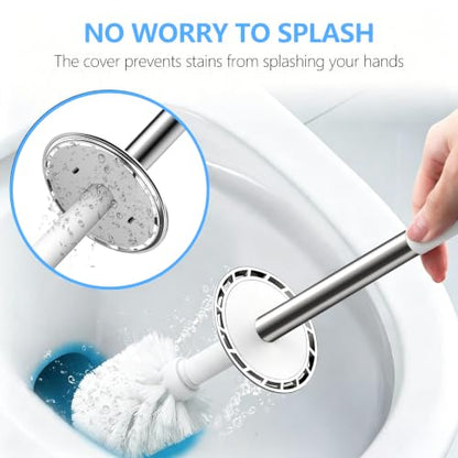 SetSail Toilet Brush, Holder Toilet Brushes for Bathroom,White,2 Packs - color: White, size: 2 packs