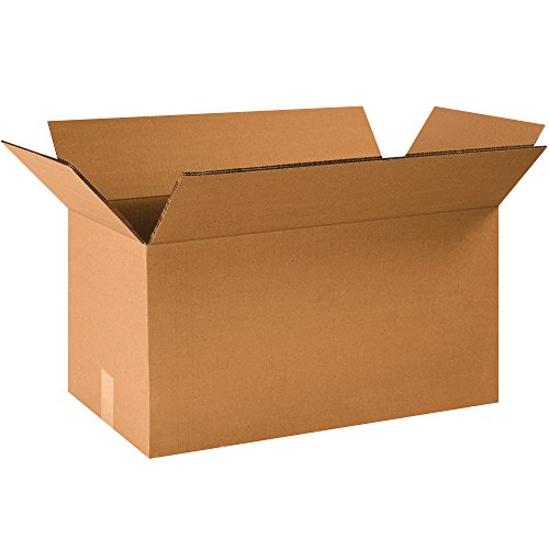 BOX USA 15 Pack of Heavy-Duty Double Wall Corrugated Cardboard Boxes, 24" L x 12" W x 12" H, Kraft, Shipping, Packing and Moving