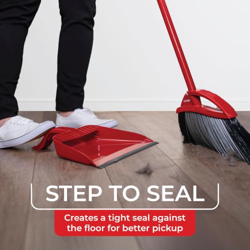 O-Cedar Pet Pro Broom with Step-On Dustpan | Removes Over 99% of Dust & Dirt in One Sweep | Removes 3X More Pet Hair | Quiet Cleaning Tool for Cat and Dog Owners - size: PowerCorner Pet Pro Broom