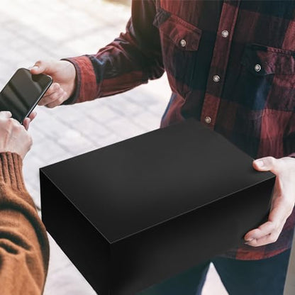 KKBESTPACK Black Poly Mailers 12x15.5 in, Shipping Bags, 100 Pcs - color: Black, size: 12" x 15.5" 100pcs