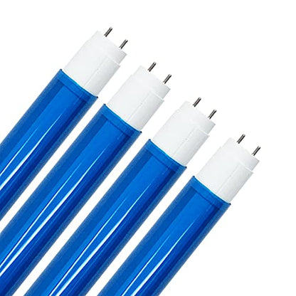 KASTLITE 48-Inch LED T8 Bulb Combo with Safety Sleeve, Ocean Blue, 4-Pack - color: Ocean Blue