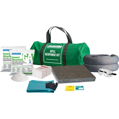 GA SP30GA-KHY10 Hydraulic Spill Response Kit, 10 Gallons Pick-Up Capacity - size: 10 Gallon