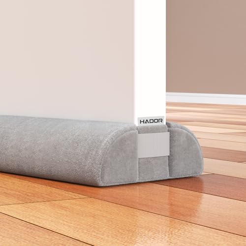 HADOR Door Draft Stopper for Bottom of Door, Adjustable 30 in, Gray - color: Gray, size: 1 Pack-30 Inch