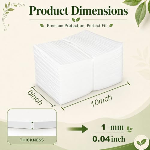Packing Foam Pouches 1/12'' thickness 6 x10IN,50 Pack - size: 6X10IN-50PCS