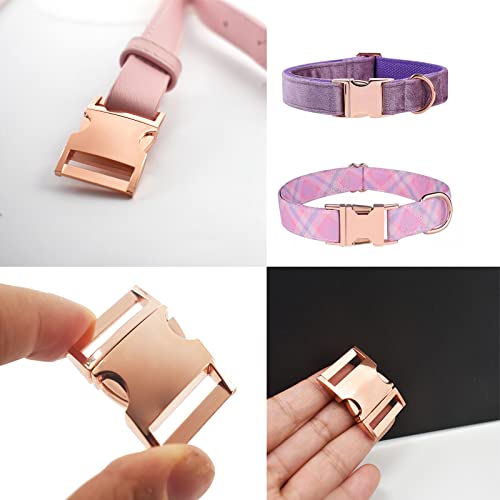 Bytiyar Buckle 6 pcs 1 inch(25mm) Quick Side Release Clips Metal Buckles for Straps Webbing Paracord Bracelet Dog Collar Backpack Belt, Rose Gold - color: Rose Gold, size: 1 inch