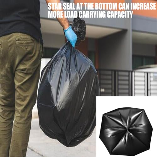 BEIDOU-PAC 8-10 Gallon Trash Bags, 150 Count Black Garbage bags, Multi-purpose Trash Can Bin Liners for Bathroom, Office, Industrial, Commercial, Janitorial, Municipal, Recycling - style: 8-10 Gallon |6 Micron |150 Count