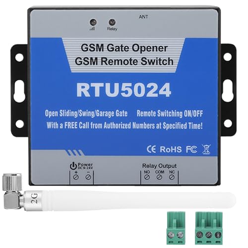 GSM Gate Opener, RTU5024 GSM Mobile Phone Access Controller Remote Control Switch SMS Door Control