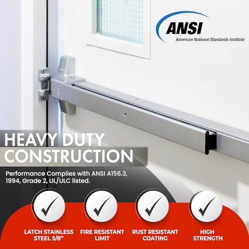 Push Bar Panic Exit Device Aluminum