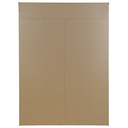 JAM PAPER Stay-Flat Photo Mailer Envelopes with Peel & Seal Closure - 13 x 18 - Brown Kraft - Sold Individually - color: Sold Individually, size: 13" x 18"